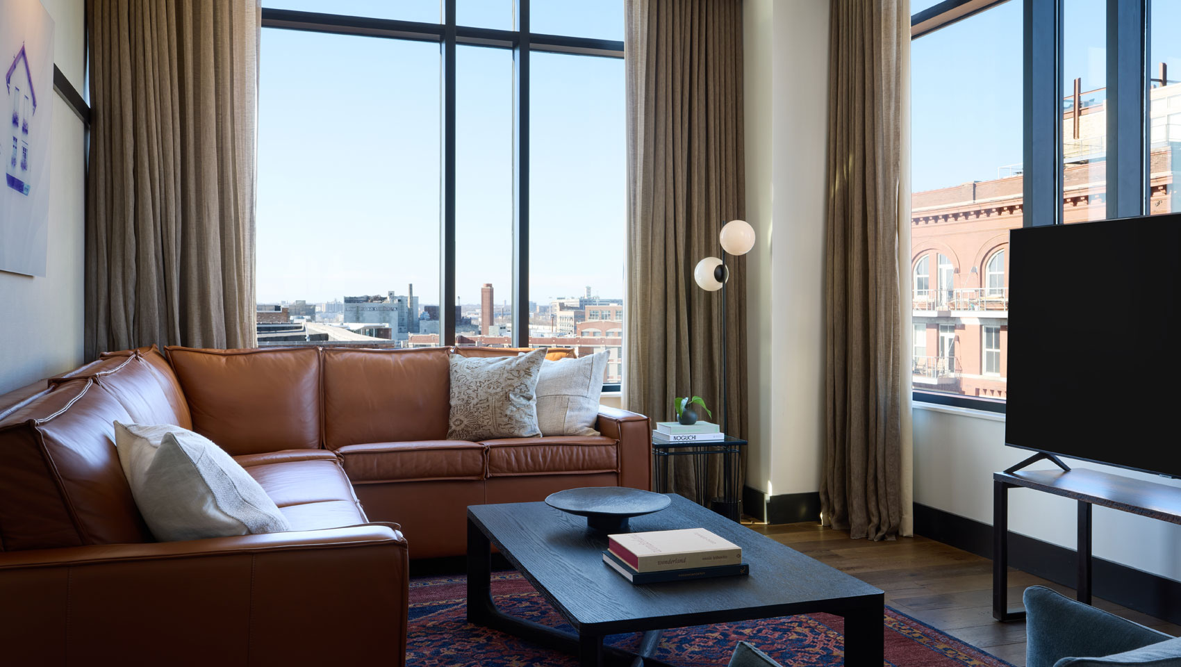 Presidential Suite sitting area with TV