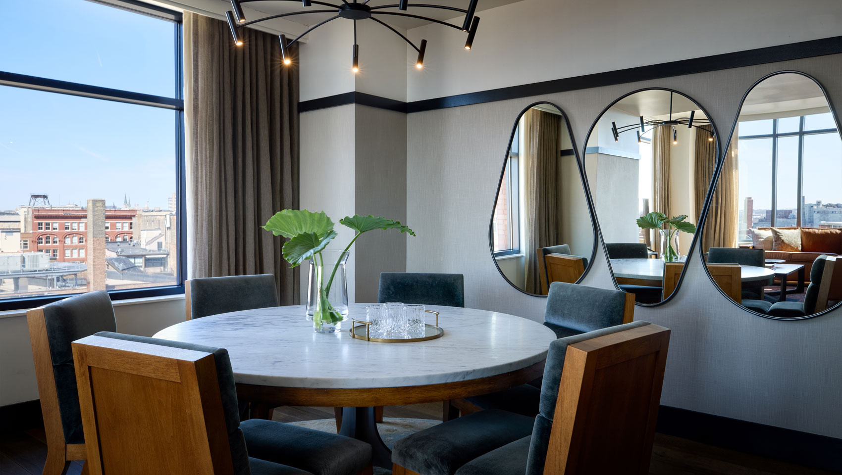 Presidential Suite dining area at Kimpton Journeyman Hotel