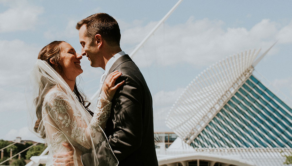 Newlyweds on Journeyman Rooftop